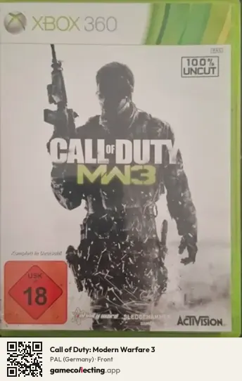 Call of Duty: Modern Warfare 3 Xbox 360, Germany box front