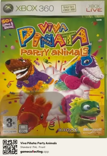 Viva Piñata: Party Animals Xbox 360, PAL box front