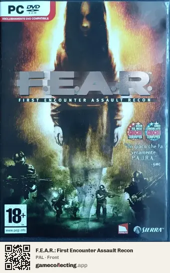F.E.A.R.: First Encounter Assault Recon Computer, PAL box front