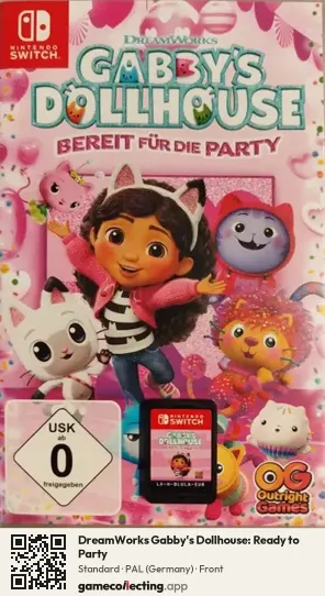 DreamWorks Gabby's Dollhouse: Ready to Party Nintendo Switch, Germany box front