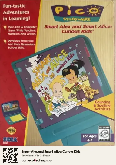 Smart Alex and Smart Alice: Curious Kids Sega Pico, NTSC box front