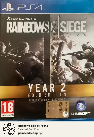 Rainbow Six Siege Year 2 PlayStation 4, PAL box front