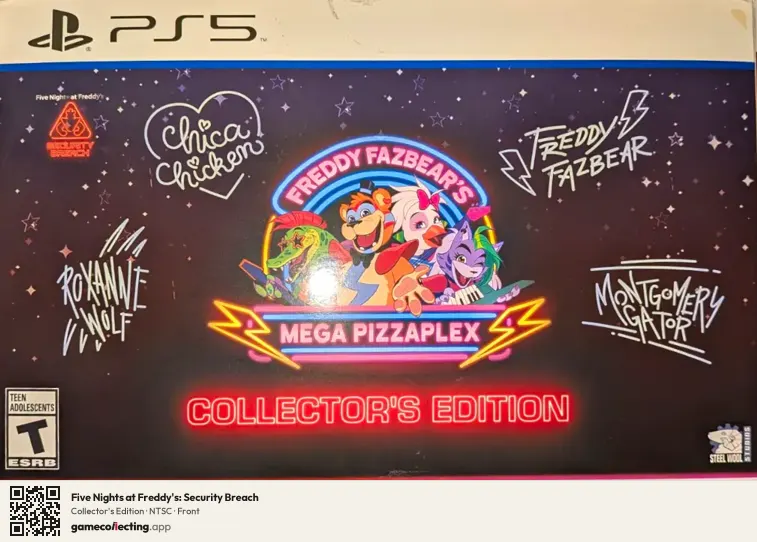 Five Nights at Freddy's: Security Breach PlayStation 4, NTSC box front