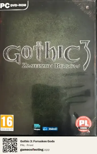 Gothic 3: Forsaken Gods Computer, PAL box front