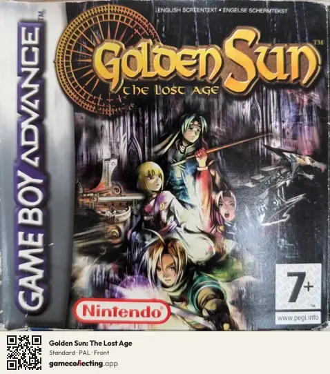 Golden Sun: The Lost Age Game Boy Advance, PAL box front