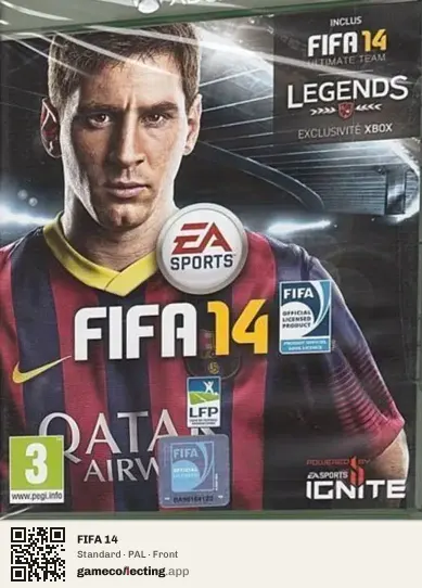 FIFA 14 Xbox One, PAL box front