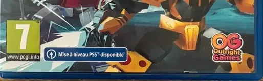 Transformers: EarthSpark: Expedition, the PEGI square on its front