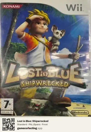 Lost in Blue: Shipwrecked Nintendo Wii, Spain box front