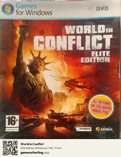 World in Conflict Computer, PAL box front