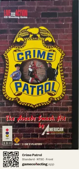 Crime Patrol 3DO Interactive Multiplayer, NTSC box front