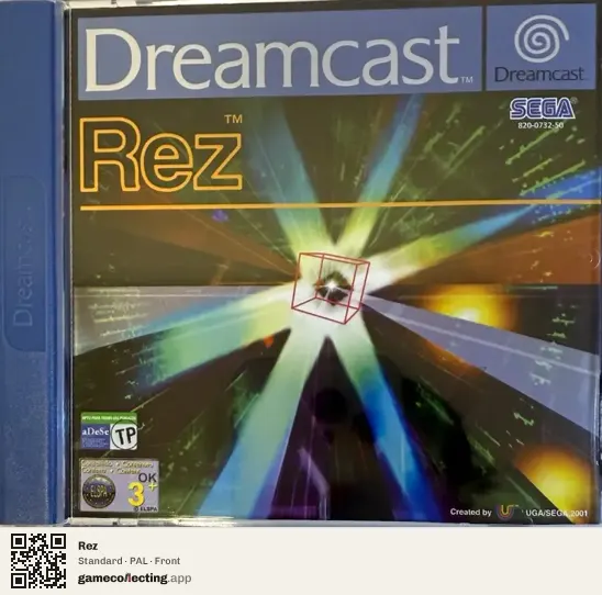 Rez Sega Dreamcast, PAL box front