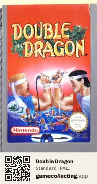 Double Dragon Nintendo Entertainment System, PAL cartridge label