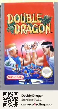 Double Dragon Nintendo Entertainment System, PAL cartridge label
