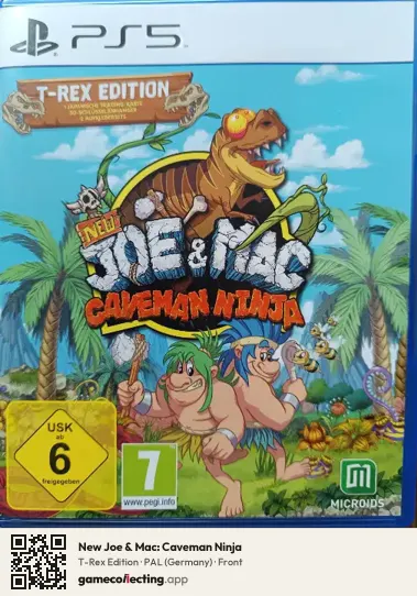 New Joe & Mac: Caveman Ninja PlayStation 5, Germany box front