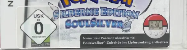 Pokémon SoulSilver Version, the USK square on its front