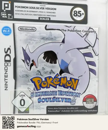 Pokémon SoulSilver Version Nintendo DS, Germany box front