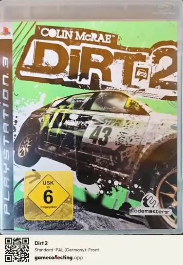 Dirt 2 PlayStation 3, Germany box front
