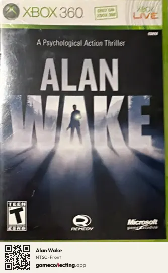Alan Wake Xbox 360, NTSC box front