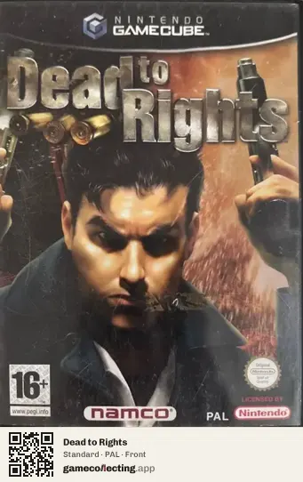 Dead to Rights Nintendo GameCube, PAL box front