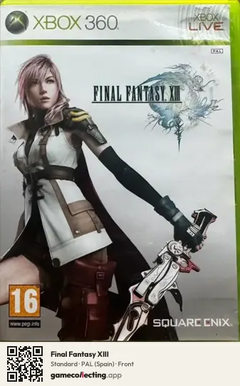Final Fantasy XIII Xbox 360, Spain box front