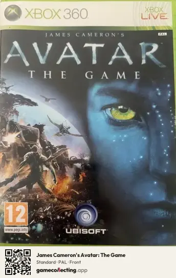 James Cameron's Avatar: The Game Xbox 360, PAL box front