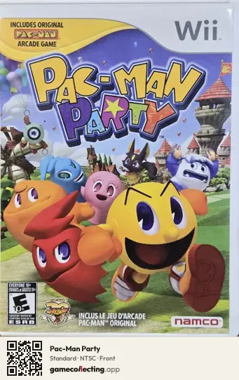 Pac-Man Party Nintendo Wii, NTSC box front