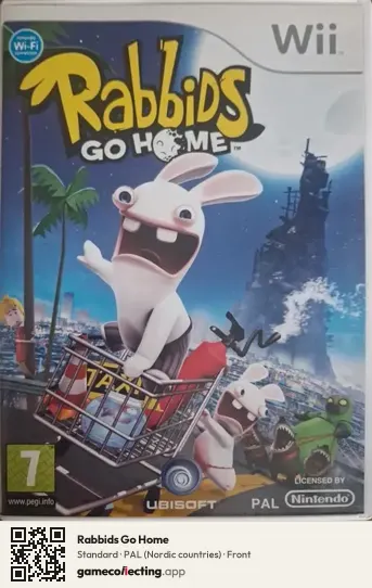 Rabbids Go Home Nintendo Wii, Nordic countries box front