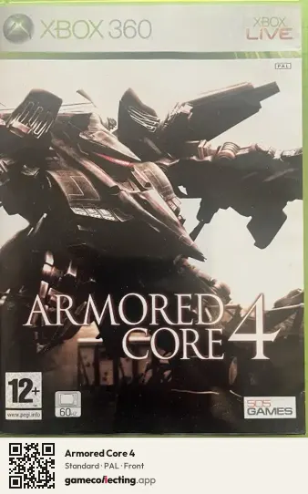 Armored Core 4 Xbox 360, PAL box front