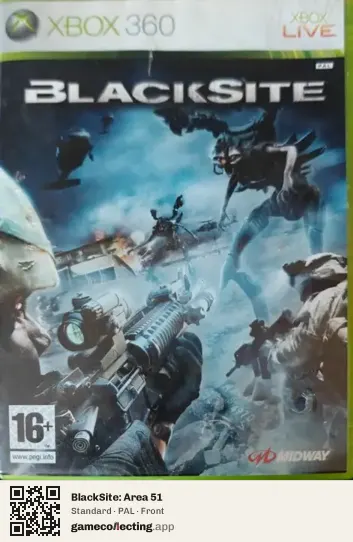 BlackSite: Area 51 Xbox 360, PAL box front