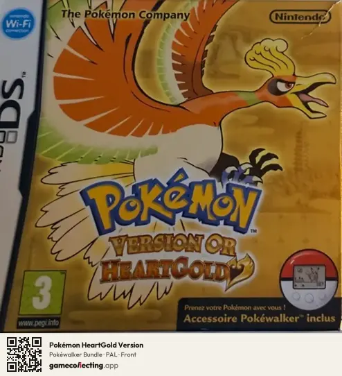 Pokémon HeartGold Version Nintendo DS, PAL box front