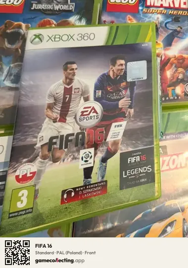 FIFA 16 Xbox 360, Poland box front