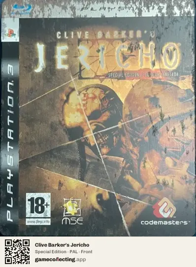 Clive Barker's Jericho PlayStation 3, PAL box front