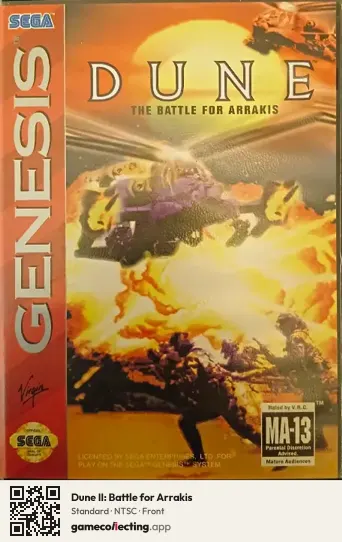 Dune II: Battle for Arrakis Sega Mega Drive / Genesis, NTSC box front