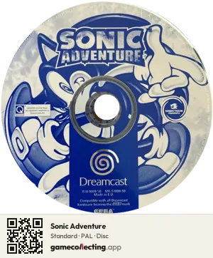 Sonic Adventure Sega Dreamcast, PAL disc
