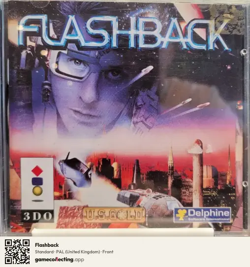 Flashback 3DO Interactive Multiplayer, United Kingdom box front