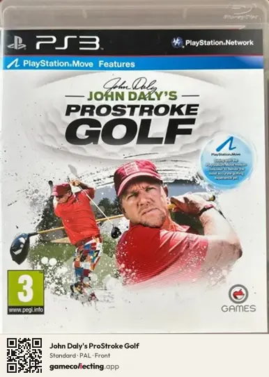 John Daly's ProStroke Golf PlayStation 3, PAL box front