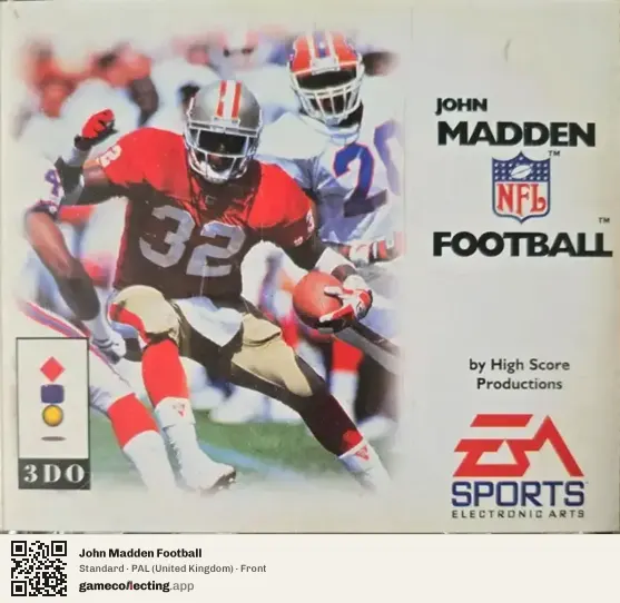 John Madden Football 3DO Interactive Multiplayer, United Kingdom box front