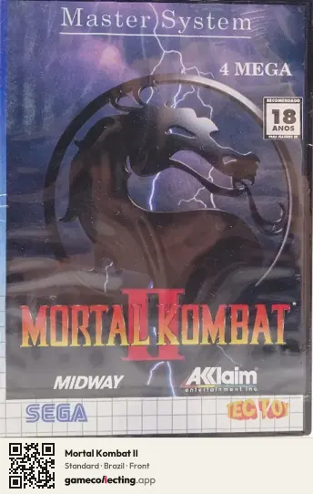Mortal Kombat II Sega Master System, Brazil box front