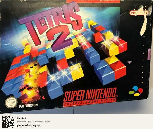 Tetris 2 Super Nintendo Entertainment System, Germany box front