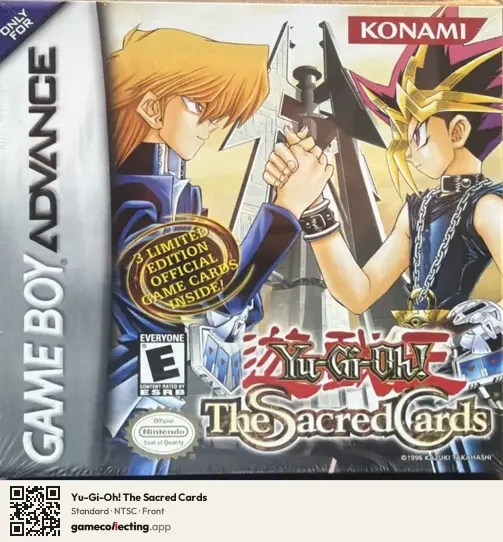 Yu-Gi-Oh! The Sacred Cards Game Boy Advance, NTSC box front