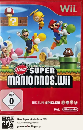 New Super Mario Bros. Wii Nintendo Wii, Germany box front