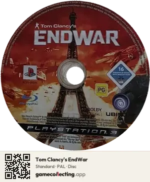 Tom Clancy's EndWar PlayStation 3, PAL disc