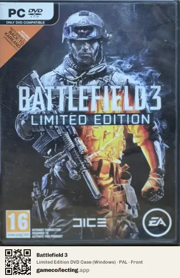 Battlefield 3 Computer, PAL box front