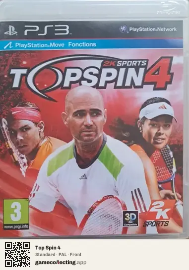Top Spin 4 PlayStation 3, PAL box front