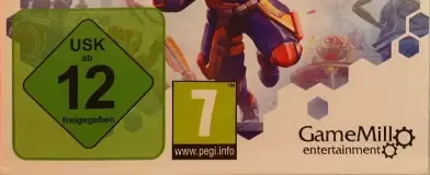 Nerf Legends, the USK square on its front
