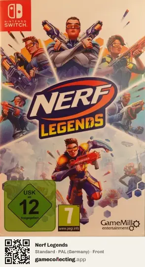Nerf Legends Nintendo Switch, Germany box front