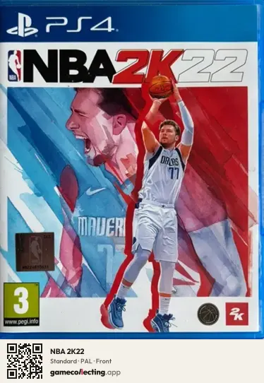 NBA 2K22 PlayStation 4, PAL box front