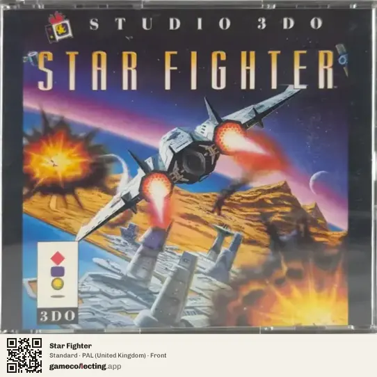 Star Fighter 3DO Interactive Multiplayer, United Kingdom box front