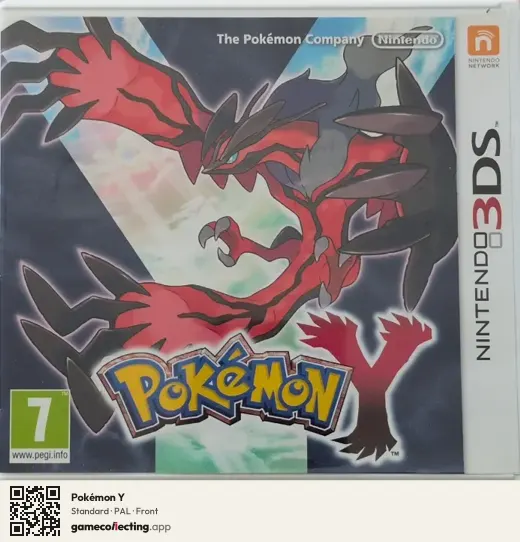 Pokémon Y Nintendo 3DS, PAL box front
