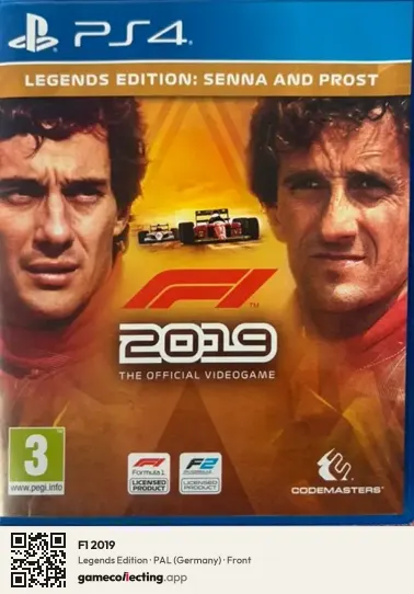 F1 2019 PlayStation 4, Germany box front